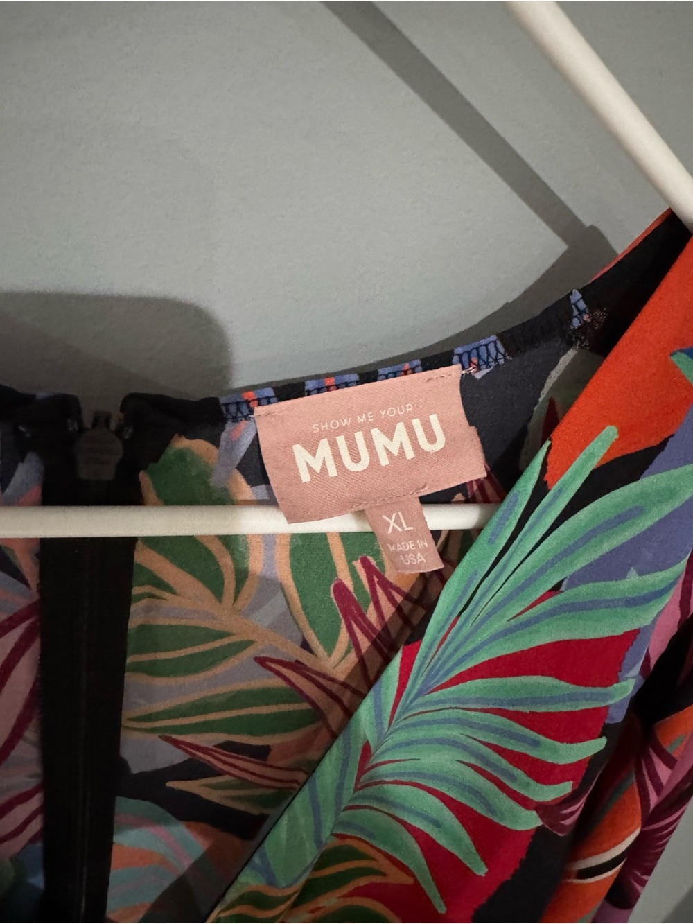 Show Me Your Mumu Go Out Cut Out Mini Dress Tropical Paradise XL - Picture 2 of 4